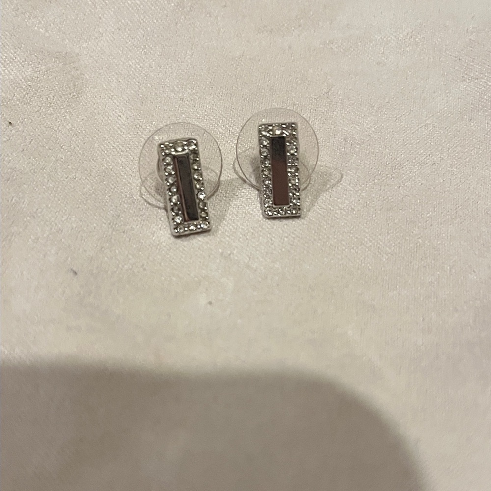 Kate Spade Silver Rectangular Earrings - image 1